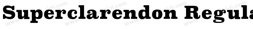 Superclarendon Regular字体转换